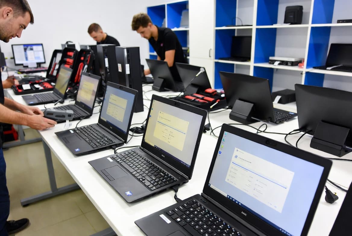 Prepared equipment and logistics flow for on-site deployment